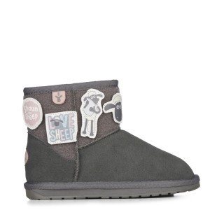 EMU Merino vilnos batai Shaun the Sheep play charcoal